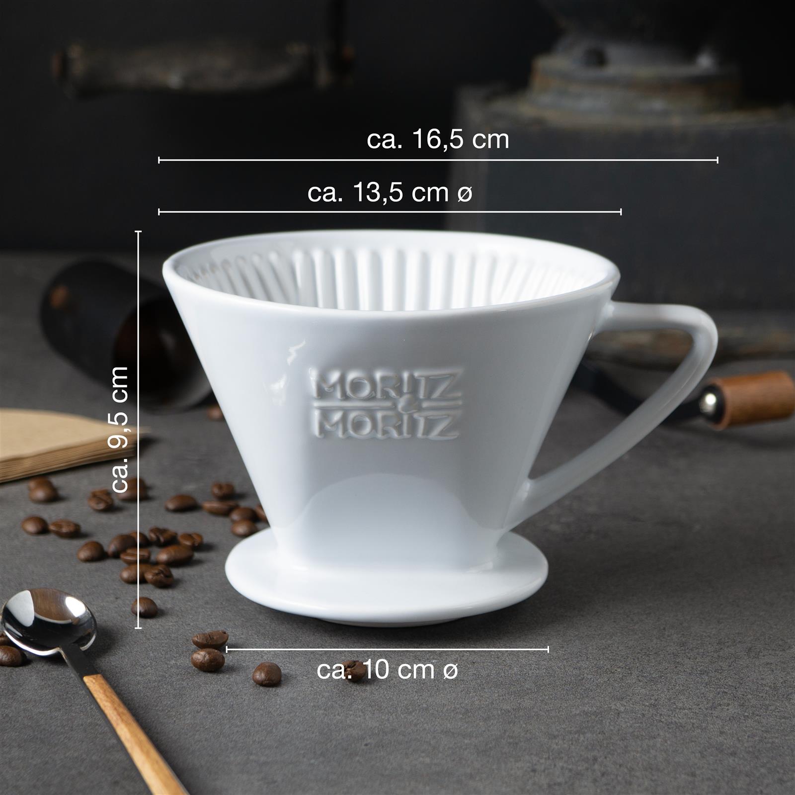 Kaffeefilter Größe 4 weiß inkl. 10 Kaffeefilter