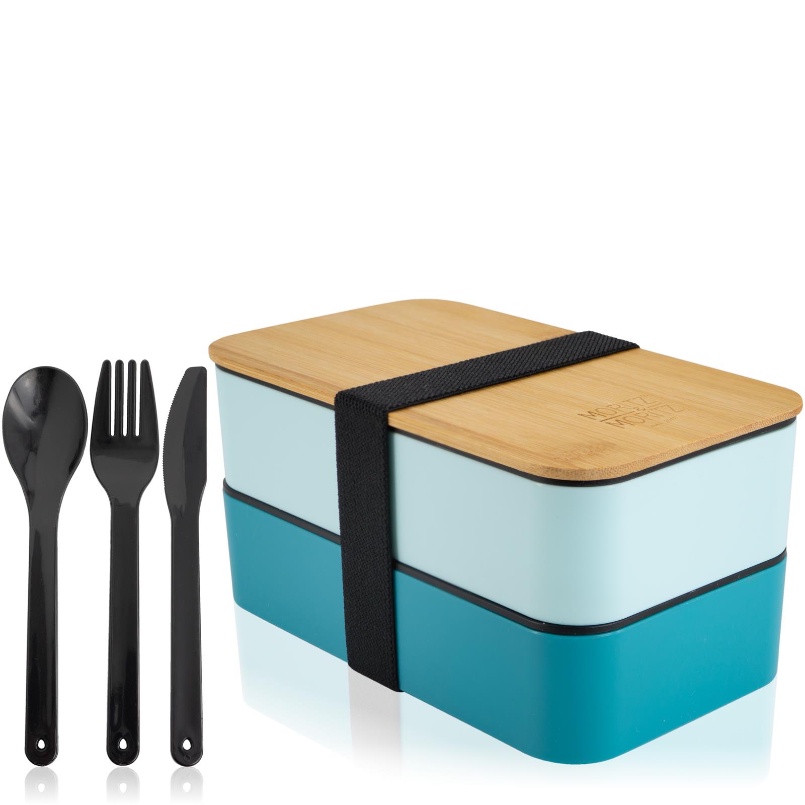 Bento Box blau – Brotdose mit Fächern