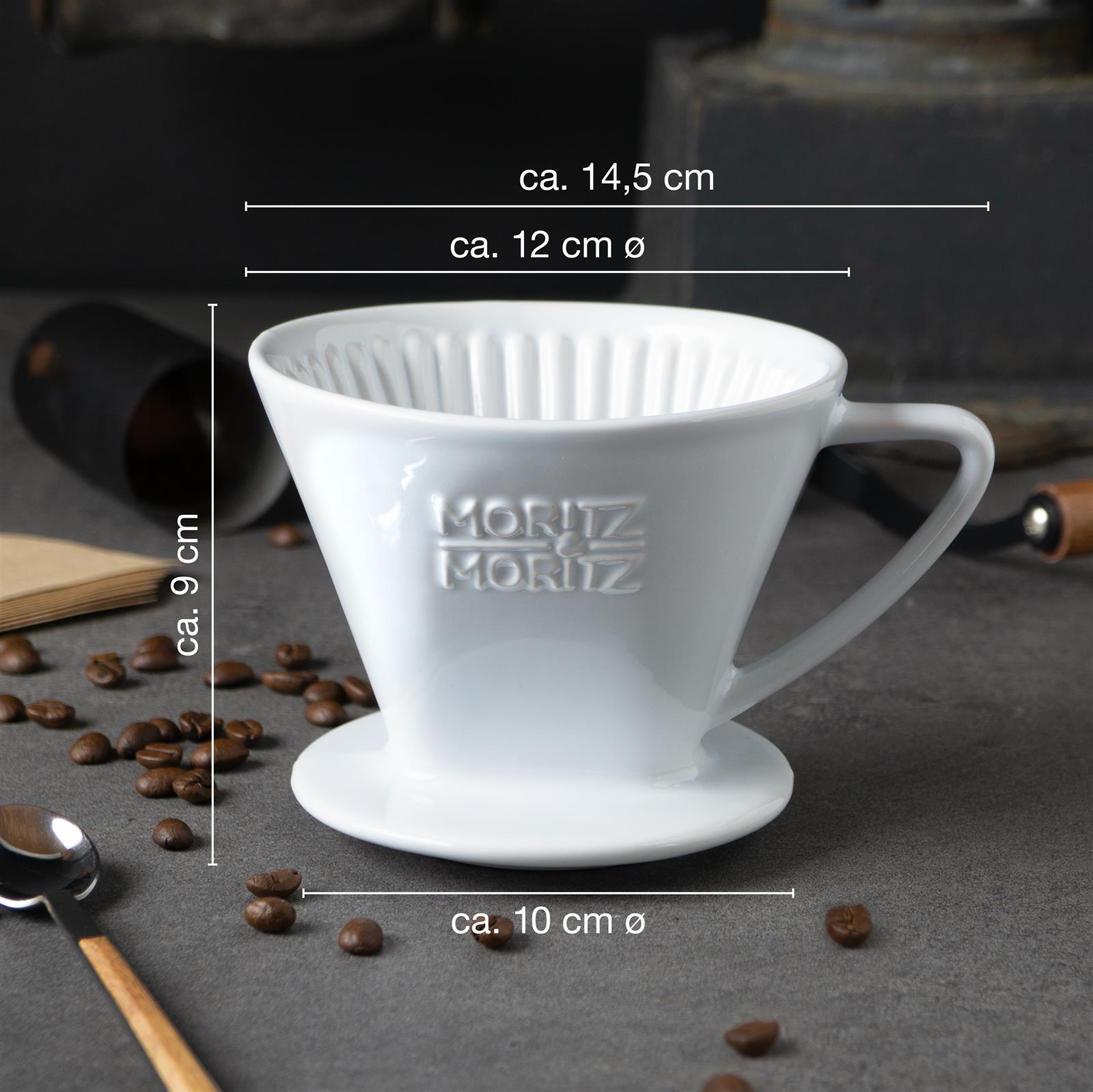 Kaffeefilter Größe 2 weiß inkl. 10 Kaffeefilter