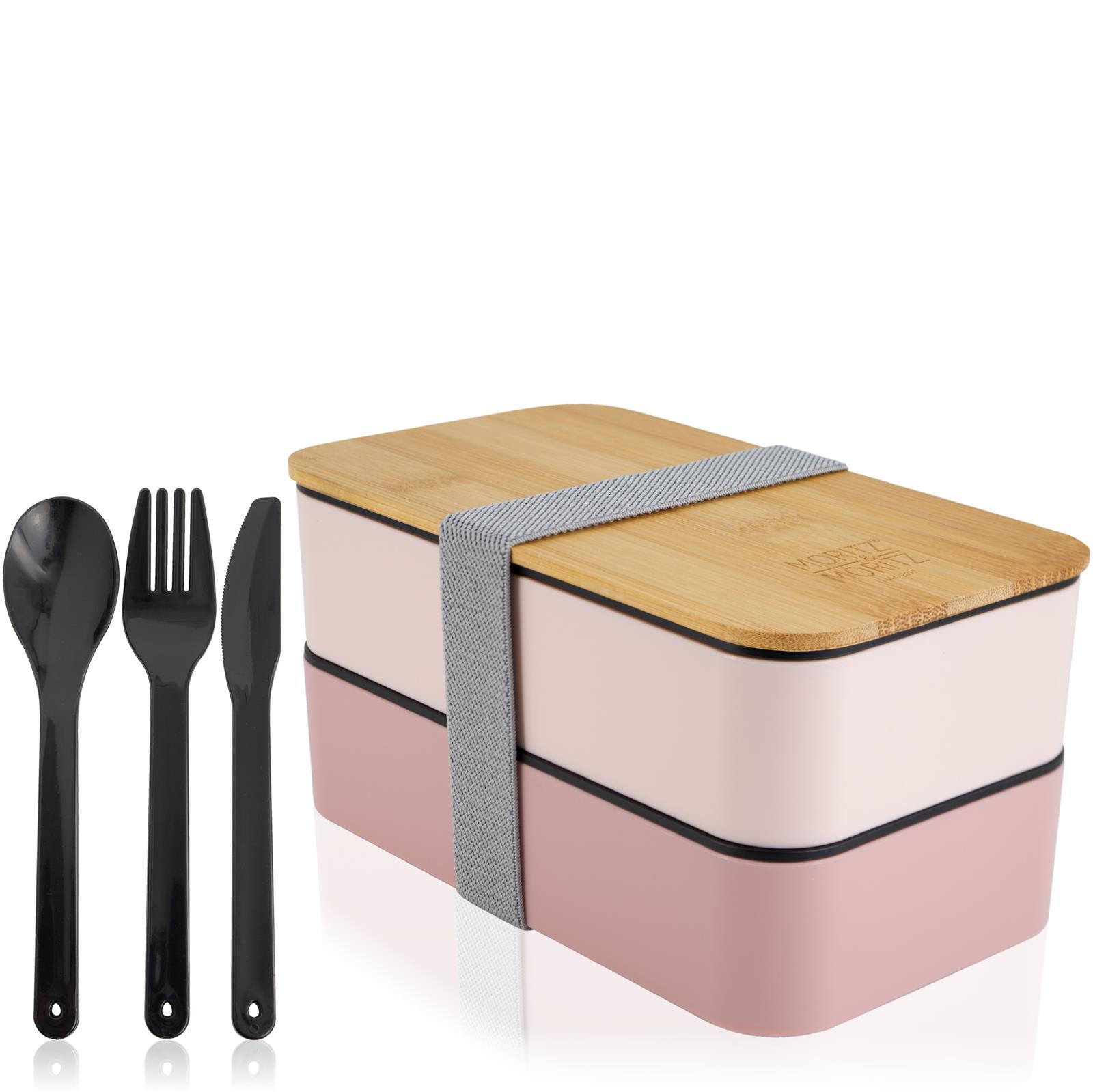 Bento Box pink – Brotdose mit Fächern